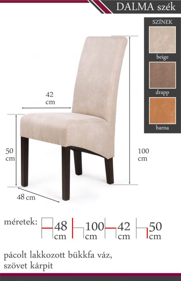 Dalma-szék-méretrajz