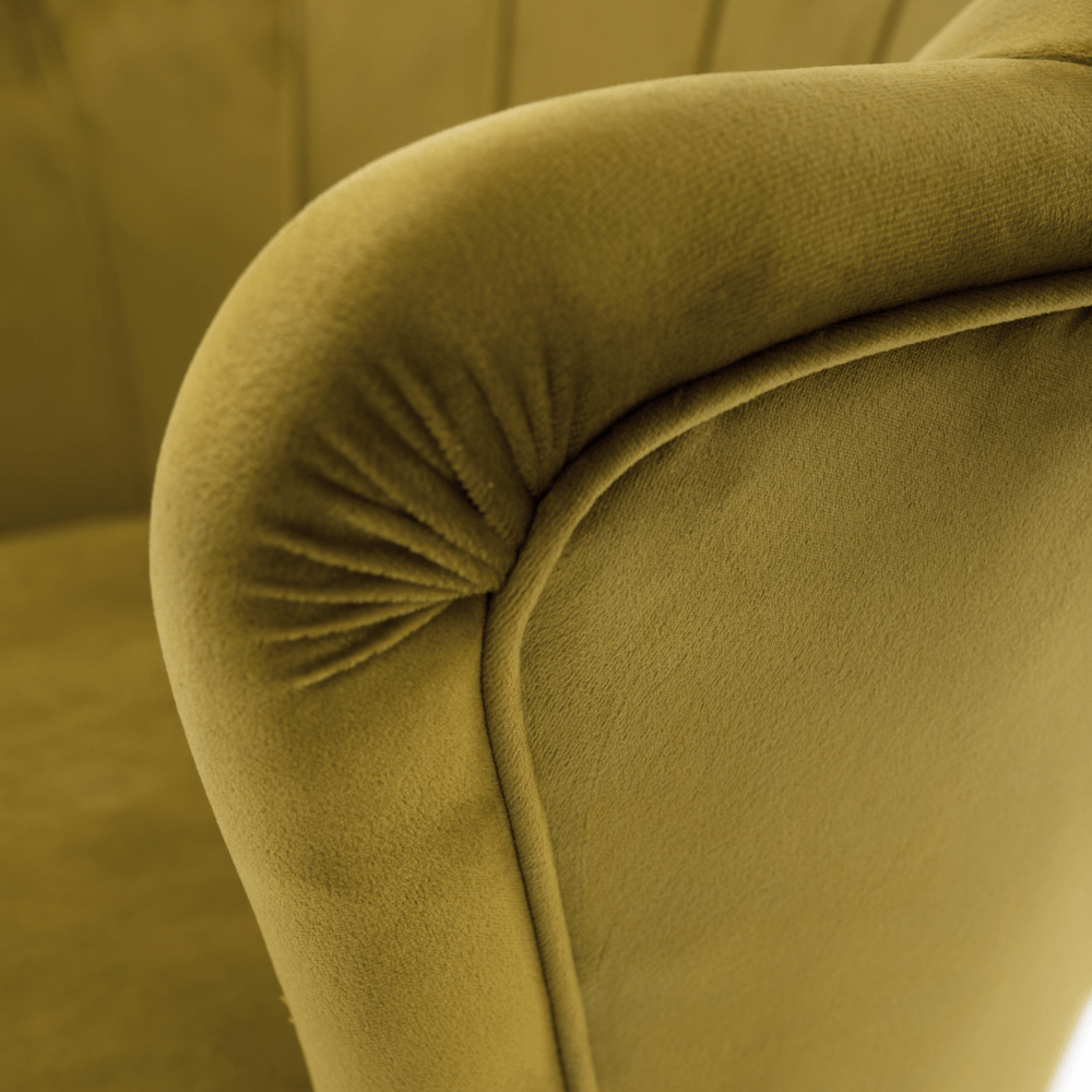 Fotel Art-deco stílusban, smaragd Velvet anyag/gold króm-arany, NOBLIN