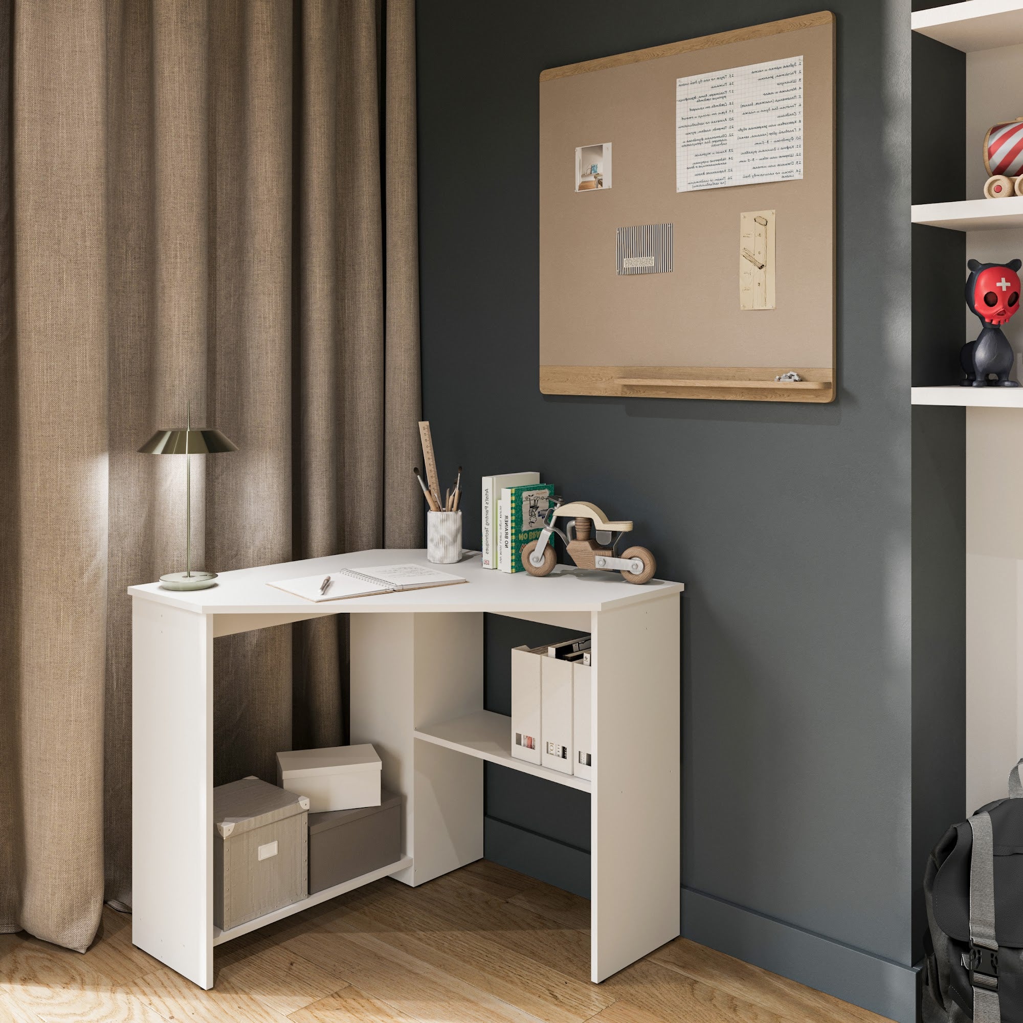 Piana sarok íróasztal 80x80
