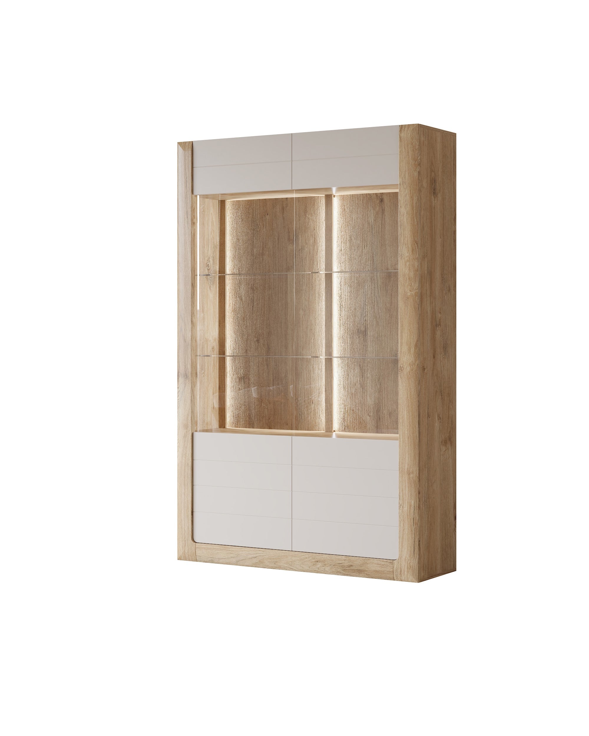 Moneta vitrines szekrény 129 széles