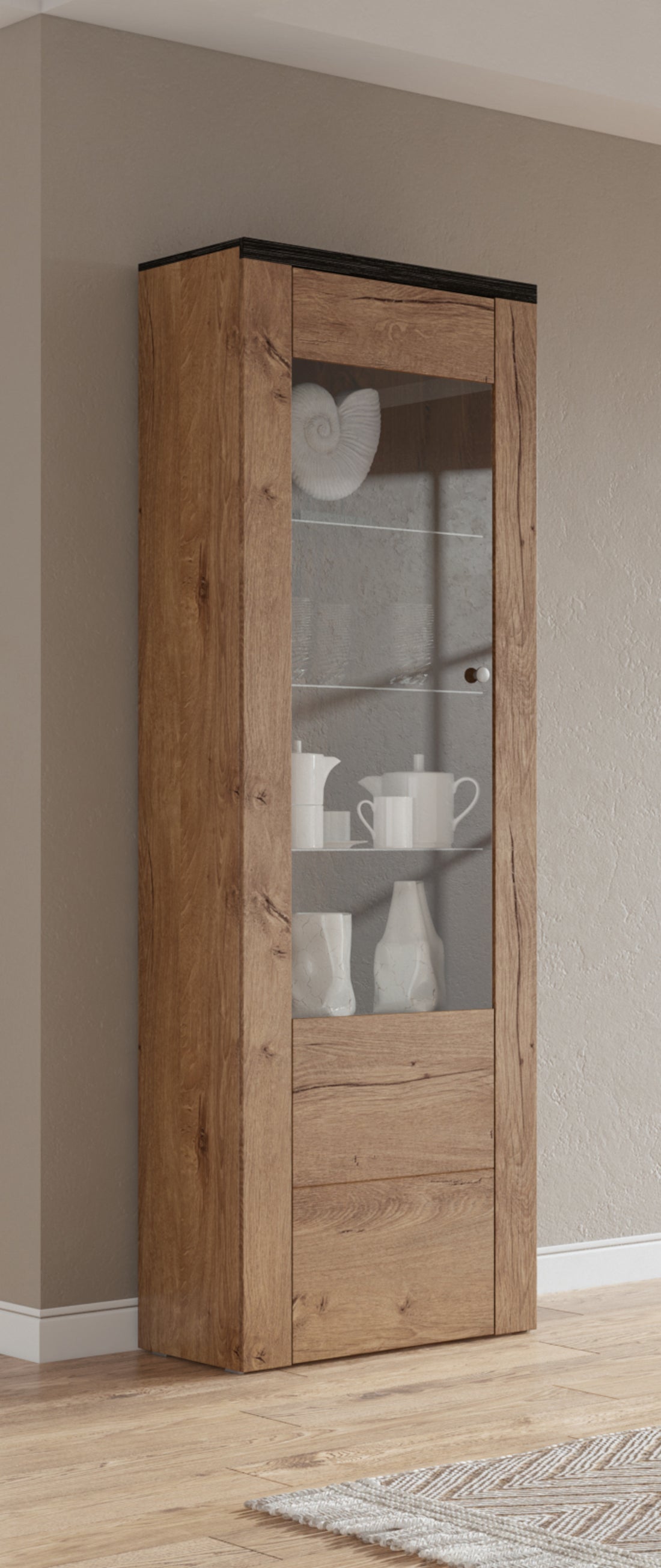 Rifiano vitrines szekrény 65 széles
