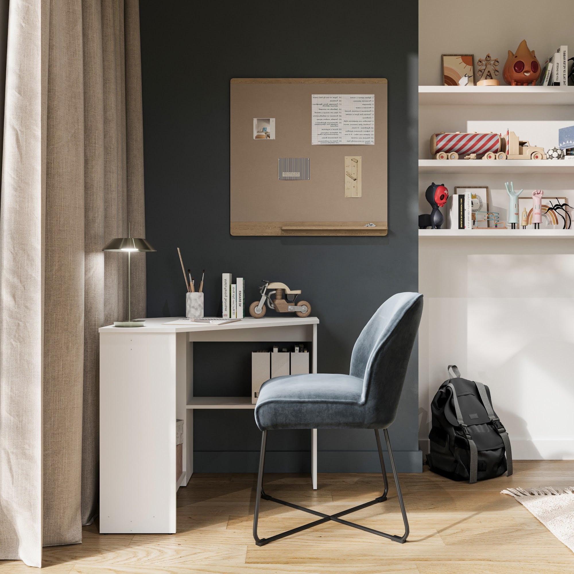 Piana sarok íróasztal 80x80