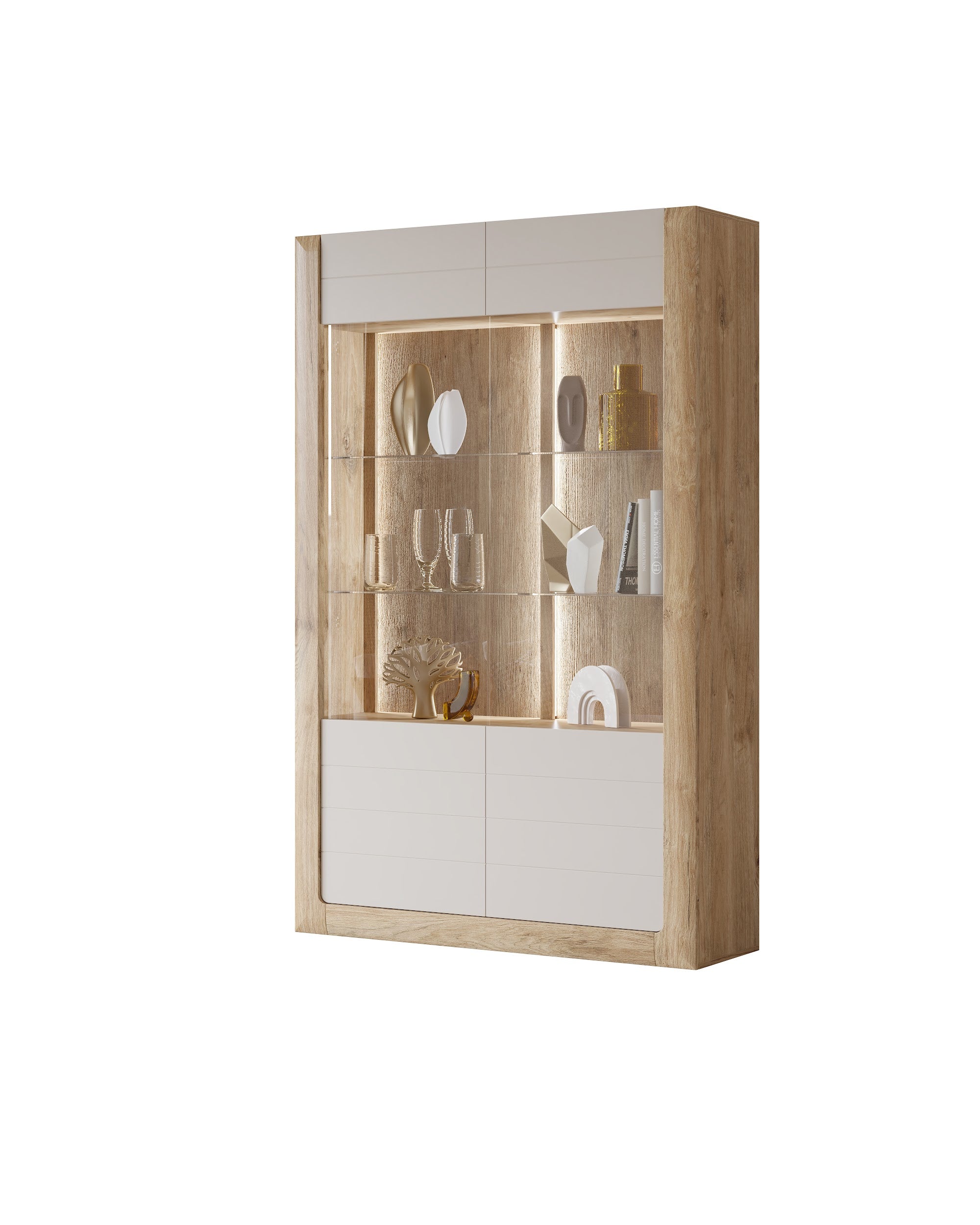 Moneta vitrines szekrény 129 széles