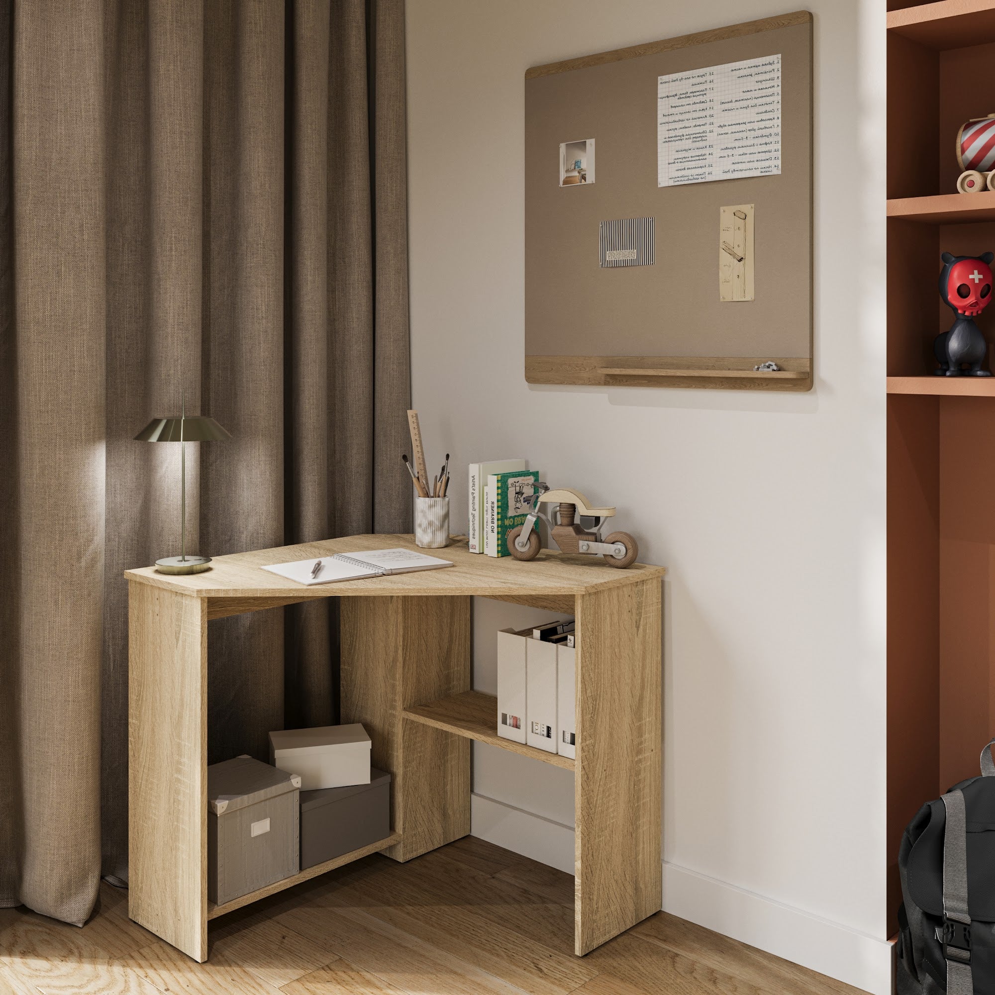 Piana sarok íróasztal 80x80