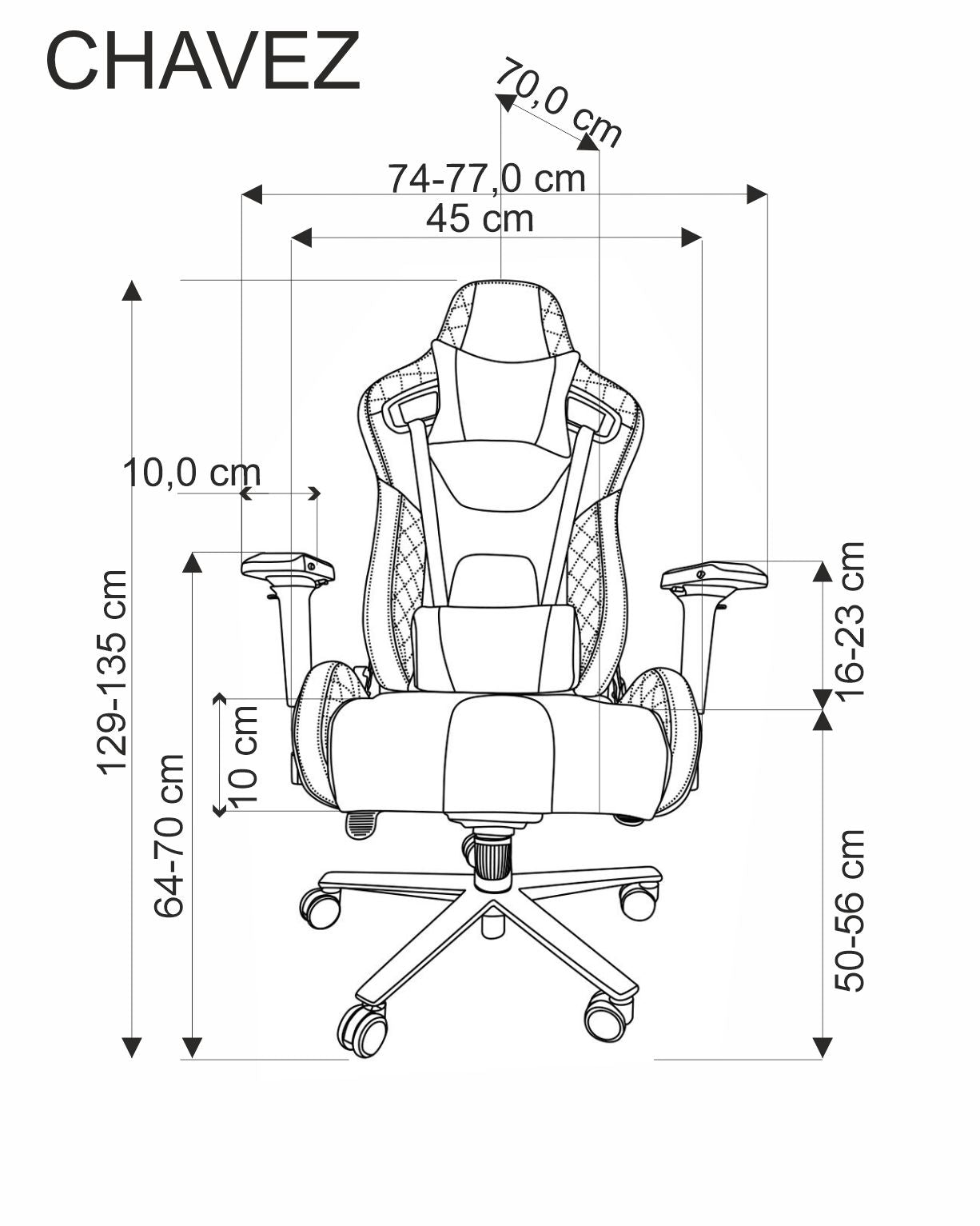 Vacile gaming forgószék