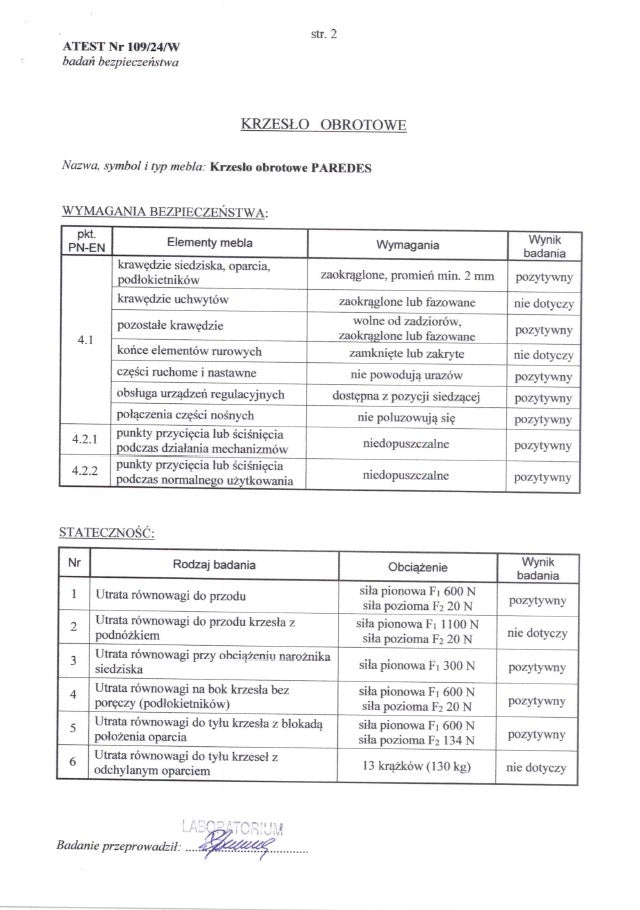 Lentiai forgószék