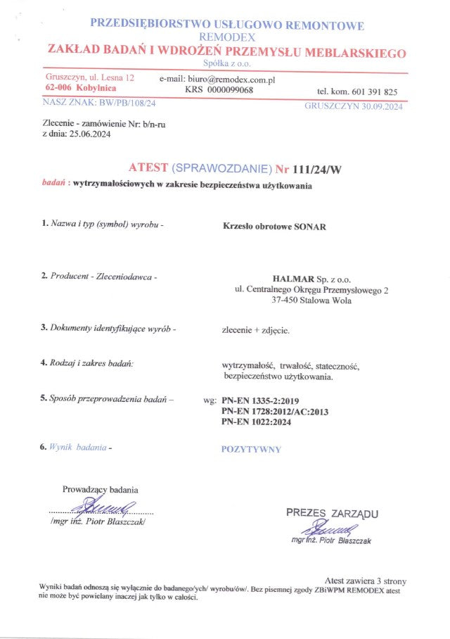 Colere forgószék