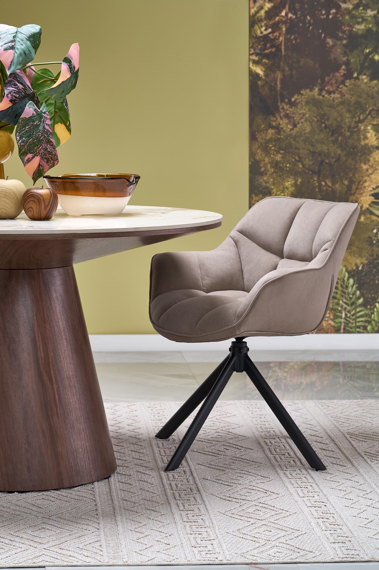 Cerbaia kerek étkezőasztal