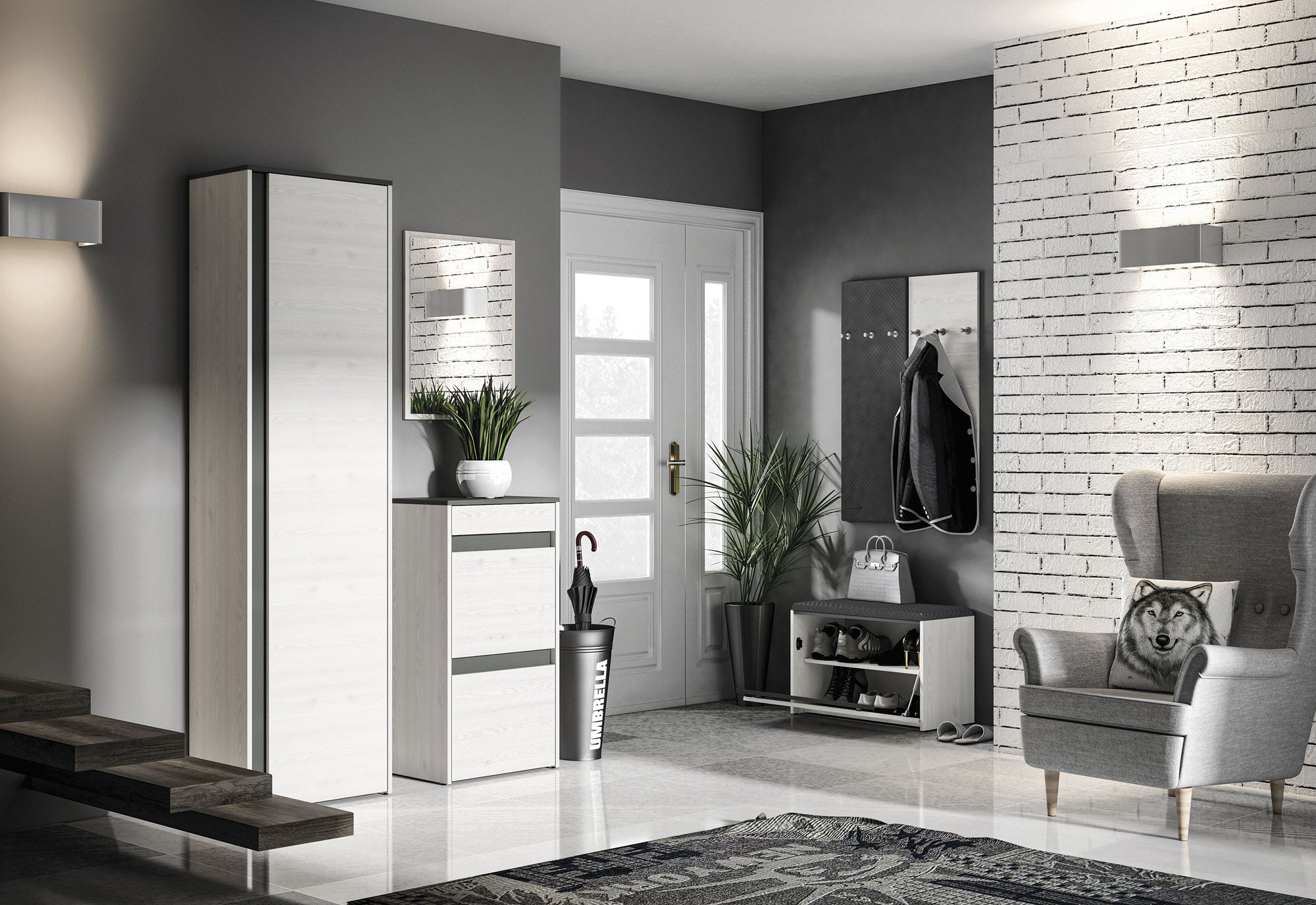 Sabbia szekrény 50x125 pine