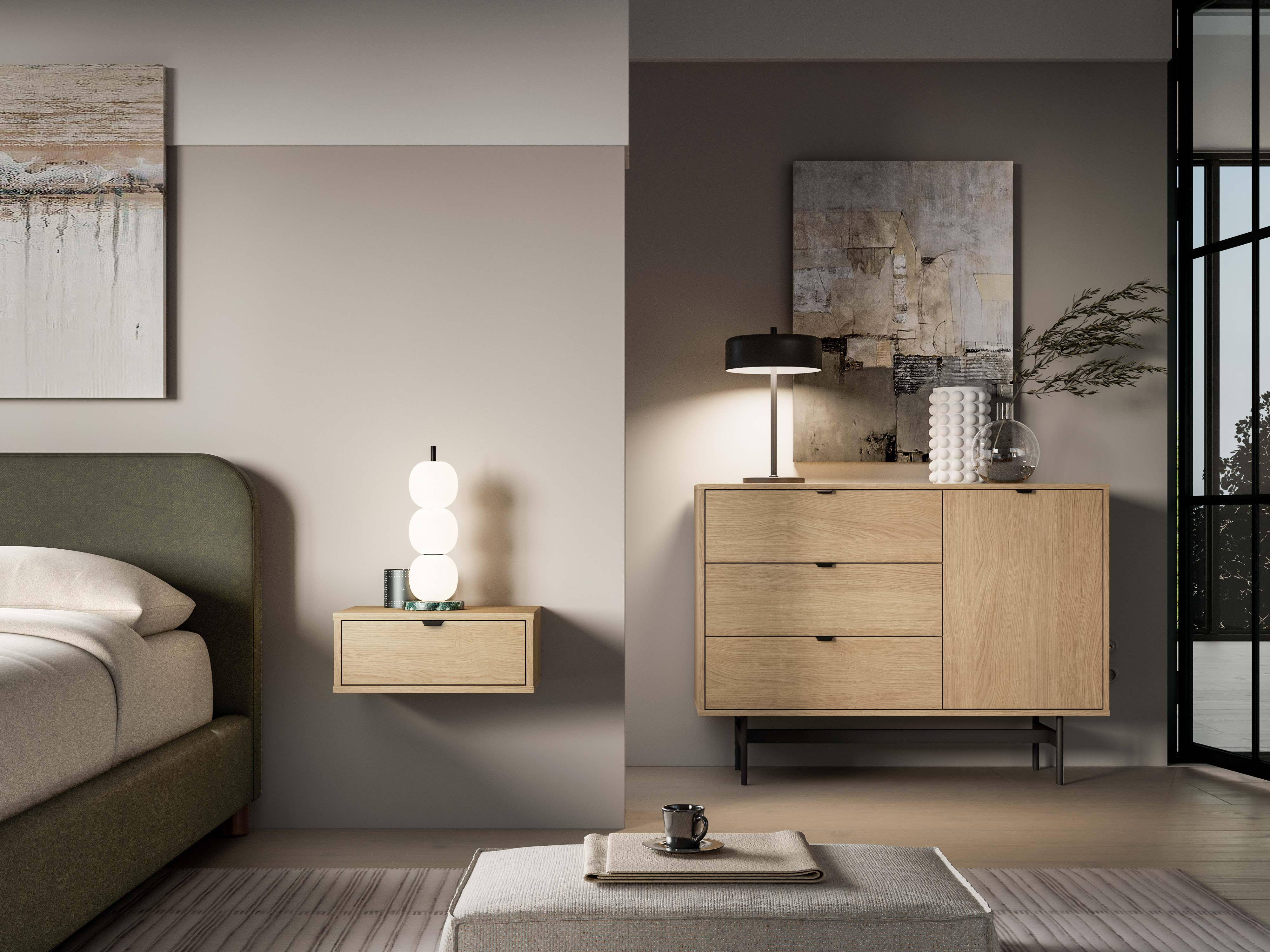 Ondina éjjeliszekrény 45x18 oak