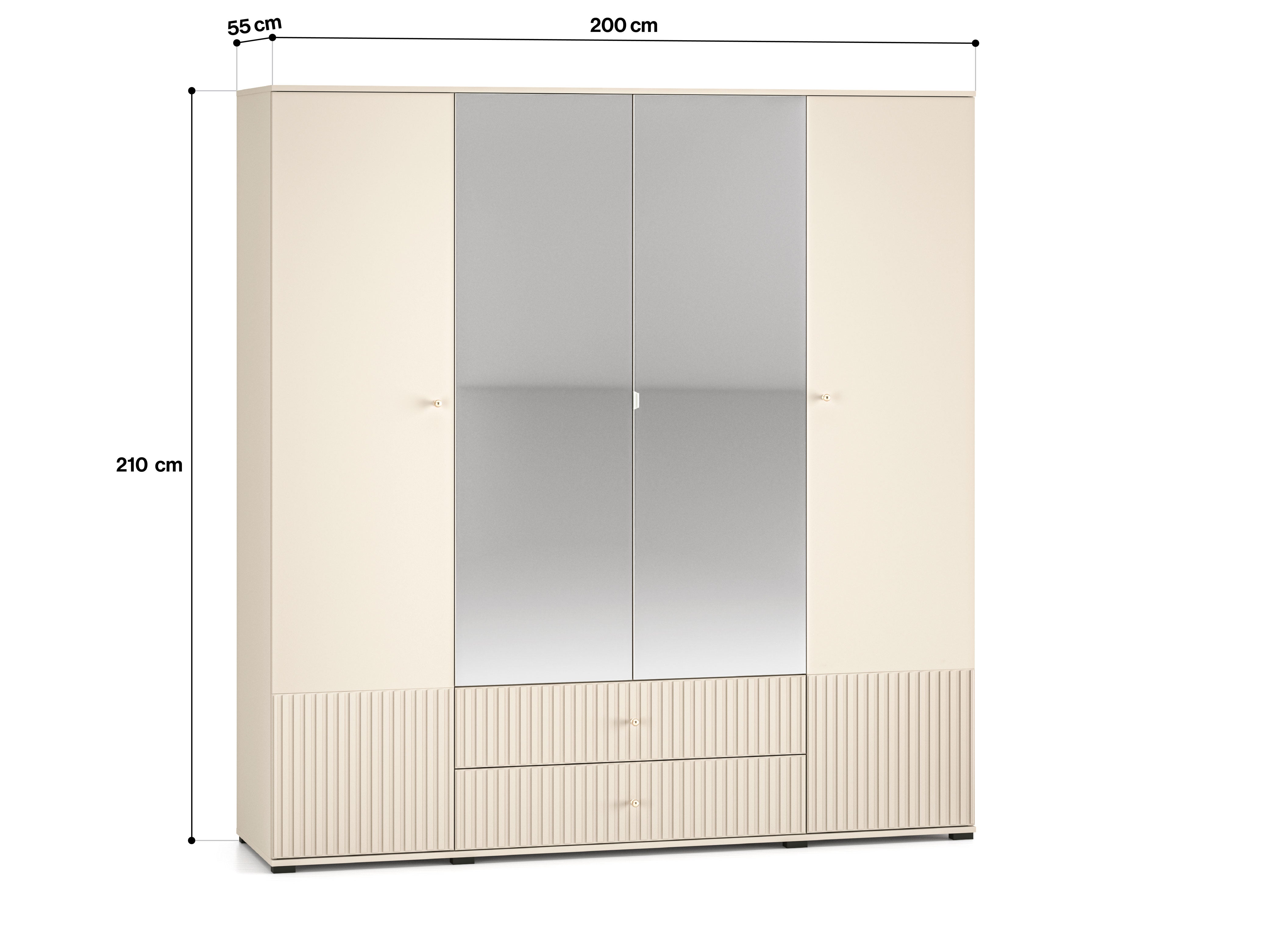 Ibisco gardróbszekrény 200 széles