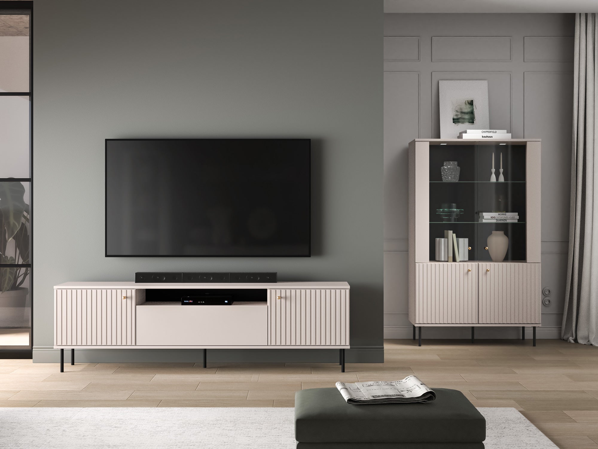 Ibisco TV-szekrény 180x53 cashmere