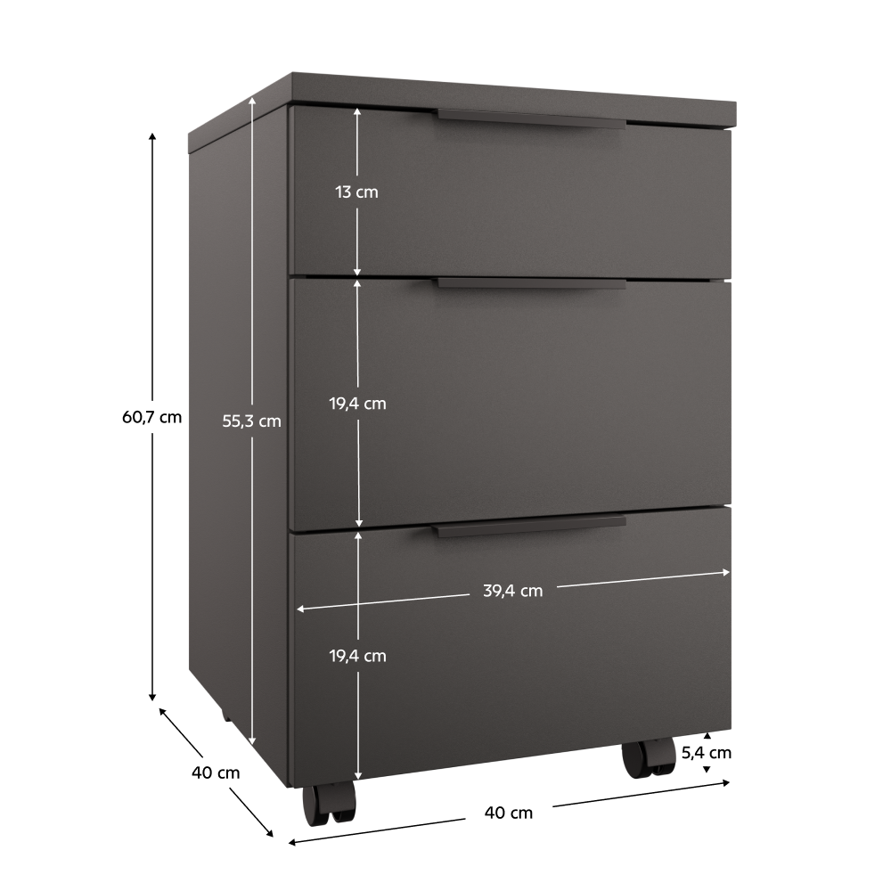 Konténer, antracit, ADAPO ADP06