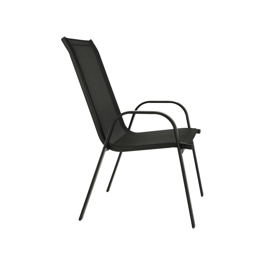 Rakásolható szék, sötétszürke/fekete, ALDERA