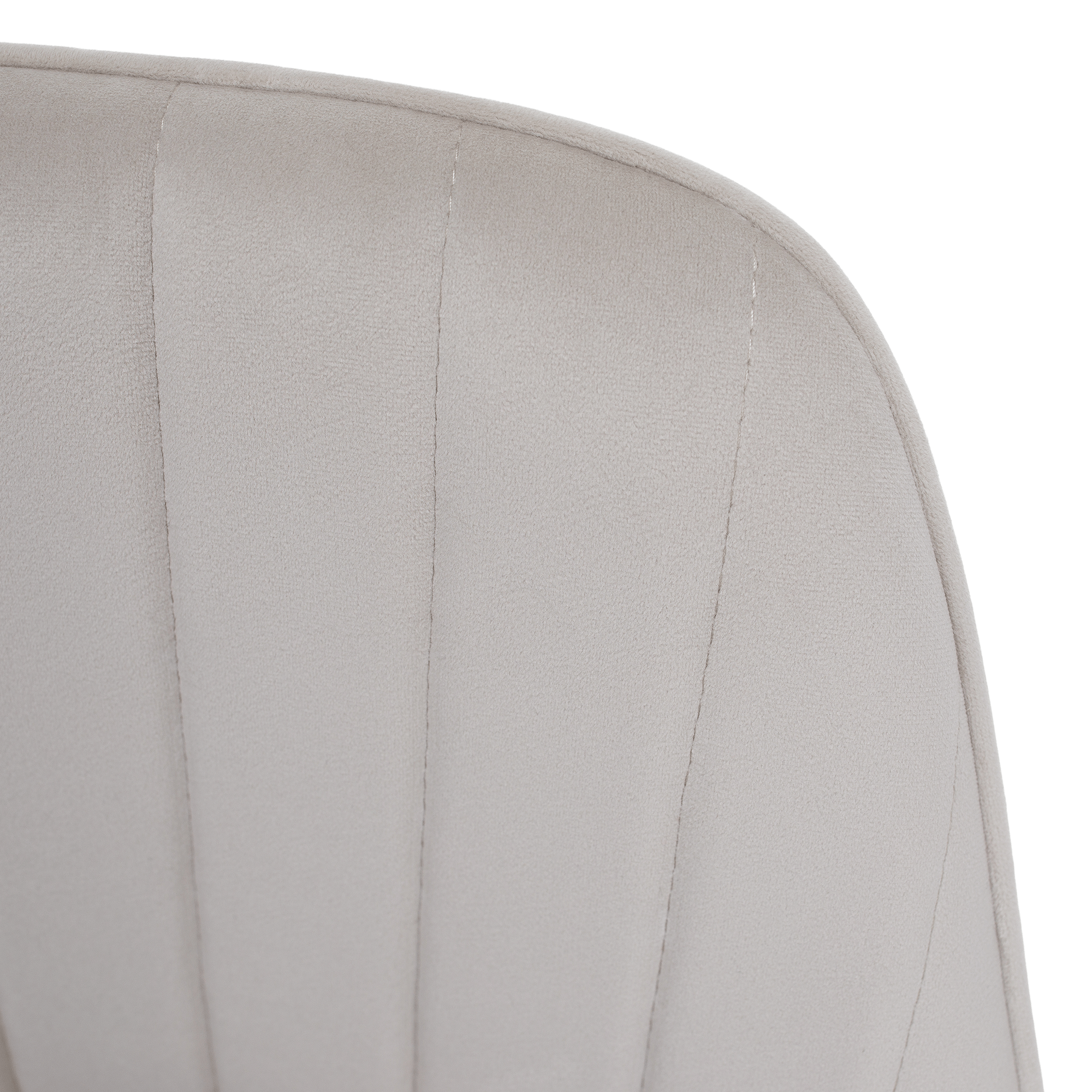 Design fotel, bézses szürke Velvet szövet, AURIL