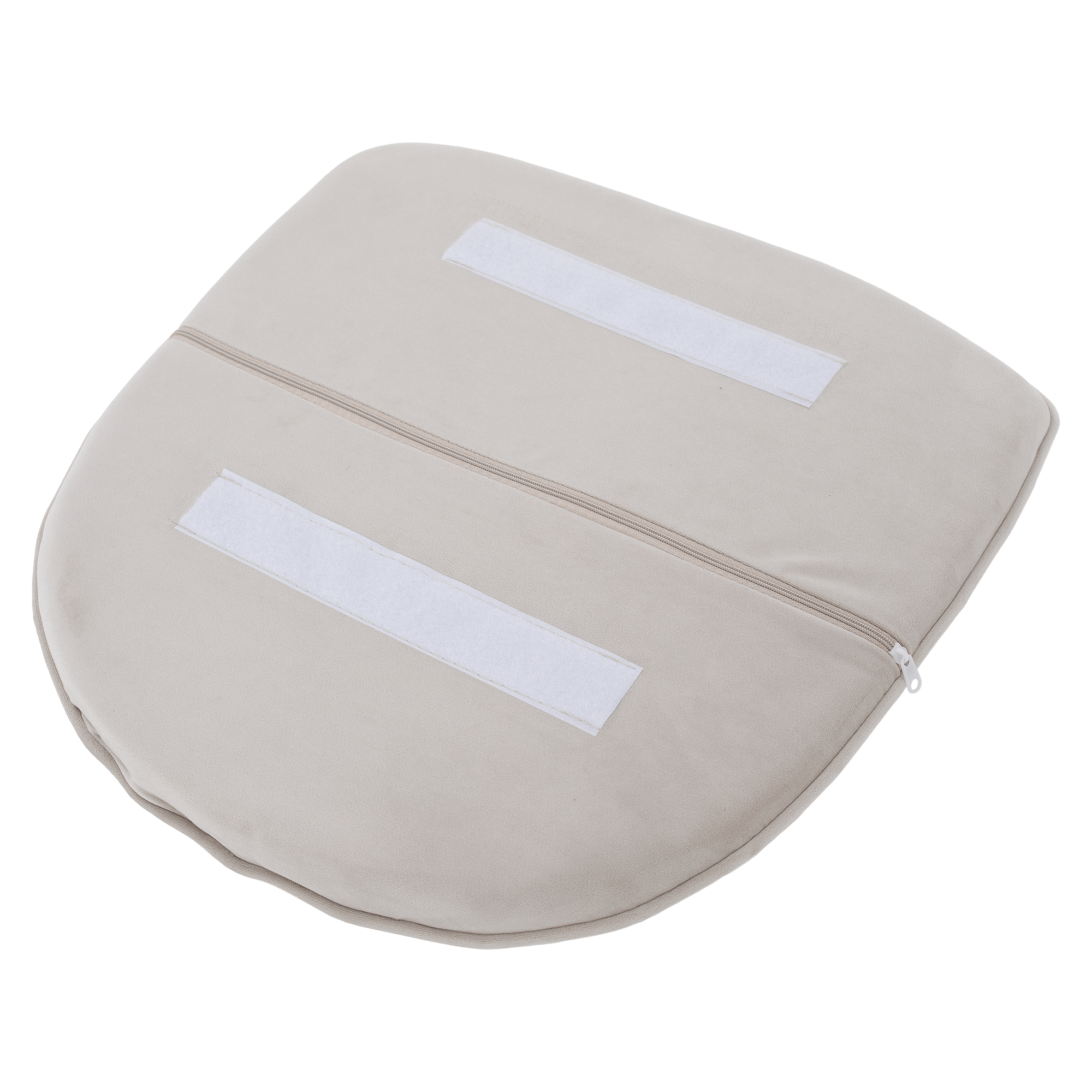 Design fotel, bézses szürke Velvet szövet, AURIL