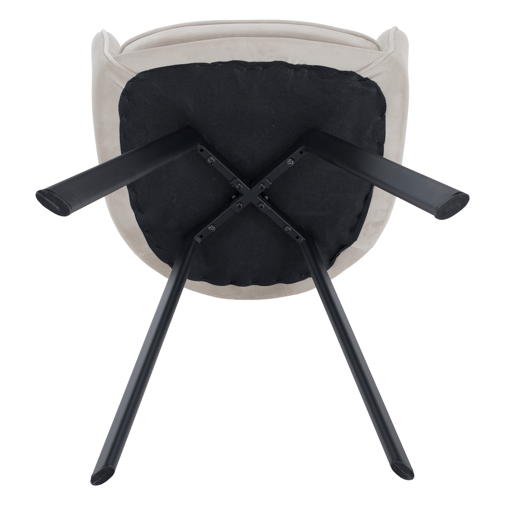 Design fotel, bézses szürke Velvet szövet, AURIL