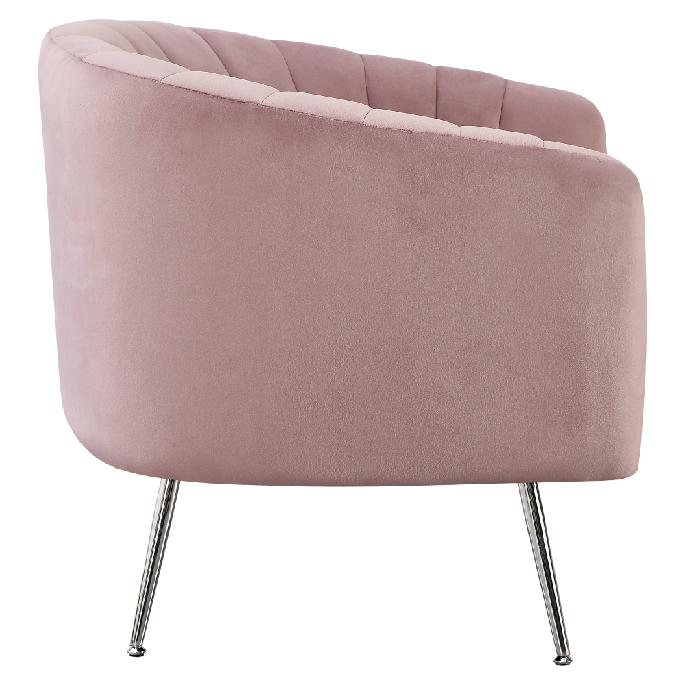 Design fotel, bézs Velvet szövet/gold króm-arany, BAGY