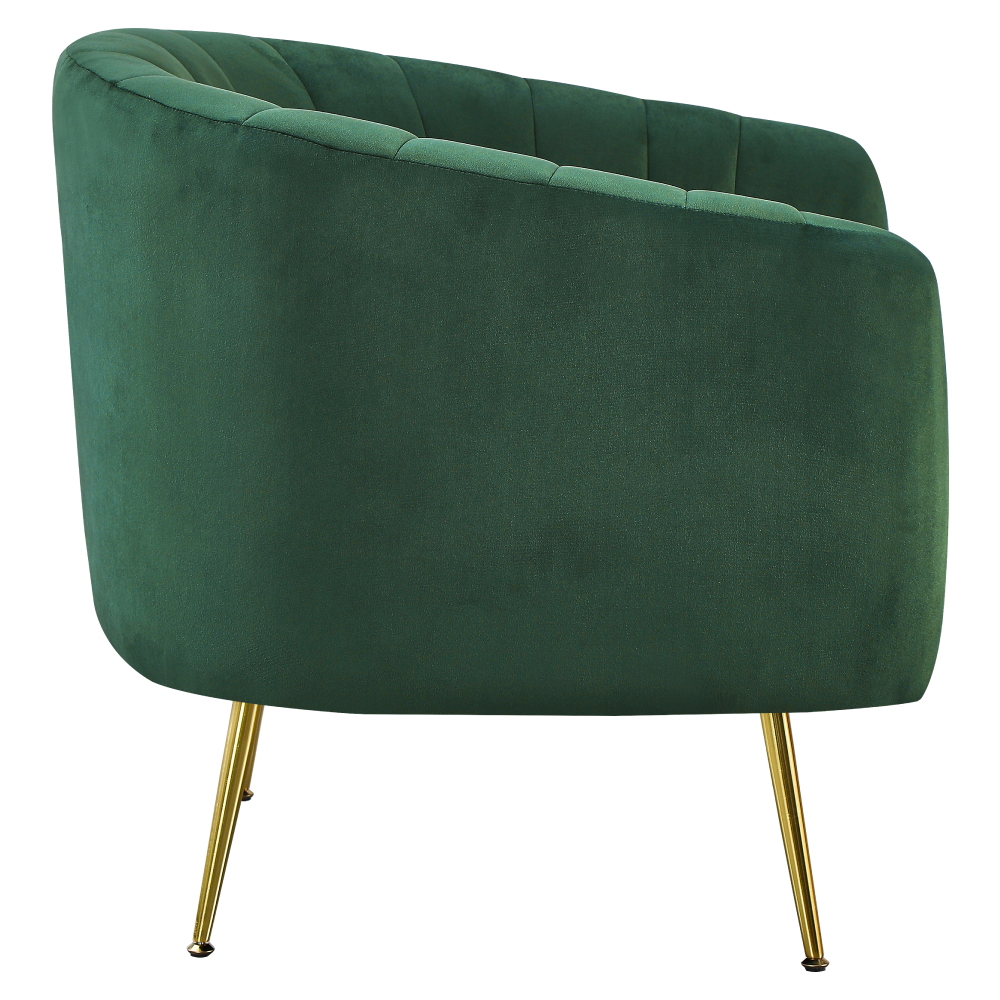 Design fotel, bézs Velvet szövet/gold króm-arany, BAGY