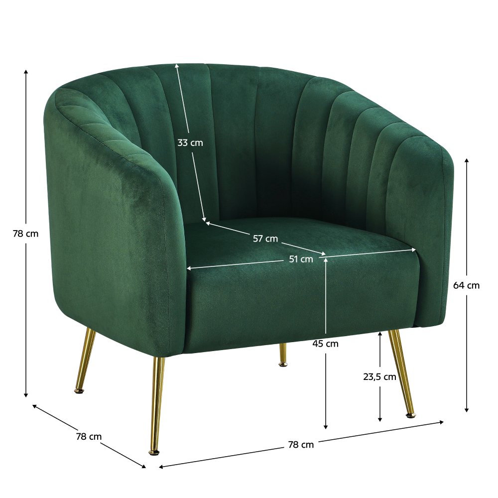 Design fotel, bézs Velvet szövet/gold króm-arany, BAGY