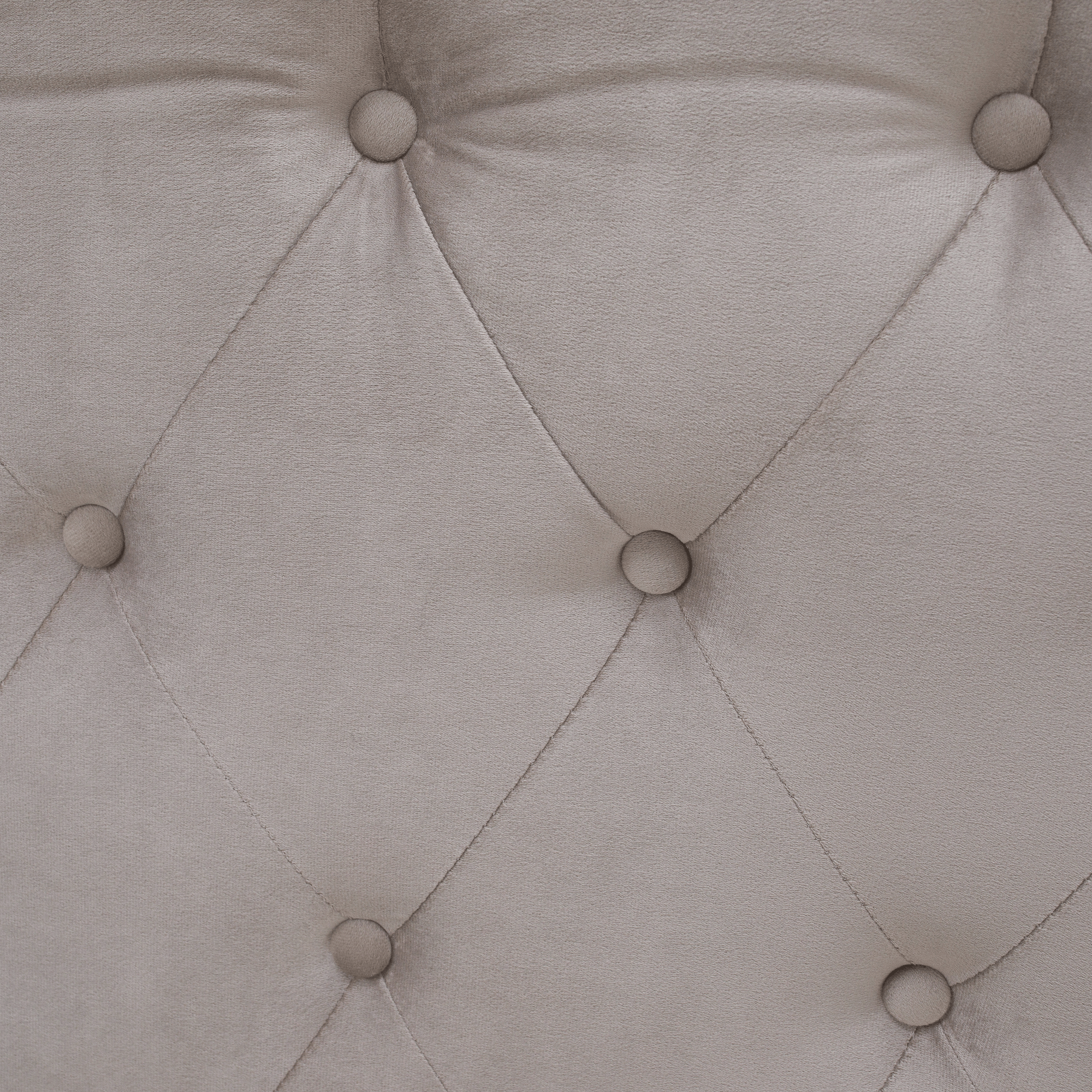 Ágy ágyráccsal, 180x200, szürkésbarna Taupe Velvet szövet, BARETO