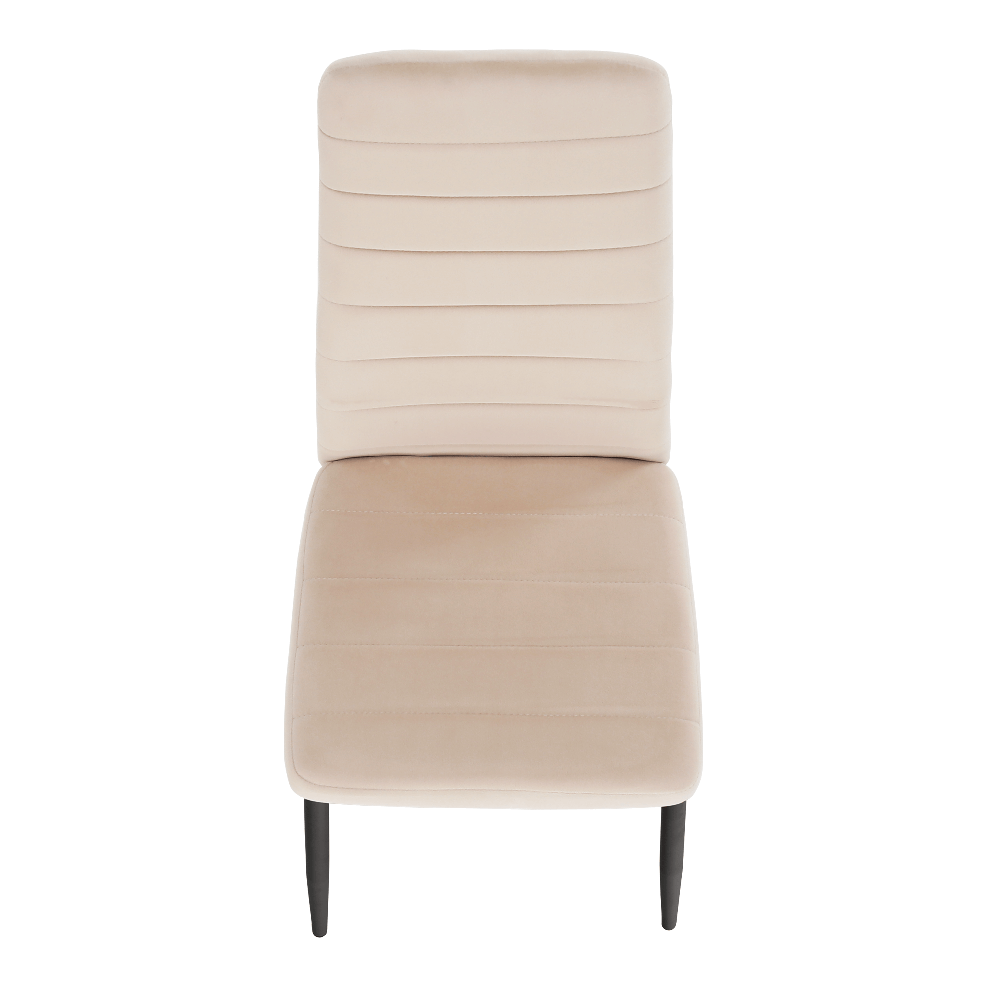 Szék, bézs Dulux Velvet szövet/fekete fém, COLETA NOVA