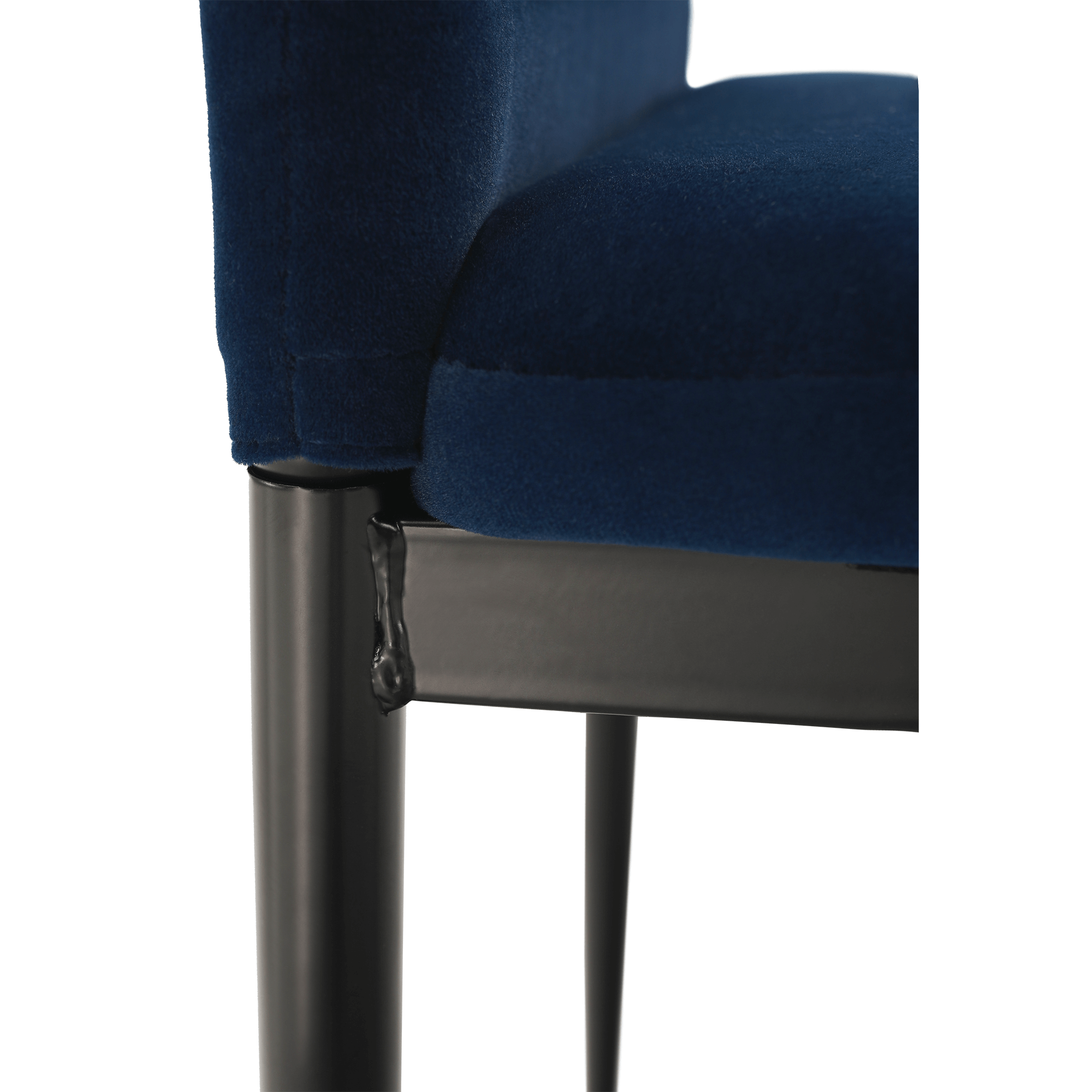 Szék, bézs Dulux Velvet szövet/fekete fém, COLETA NOVA