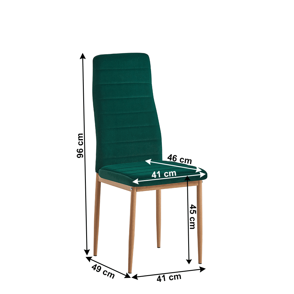 Szék, bézs Dulux Velvet szövet/fekete fém, COLETA NOVA