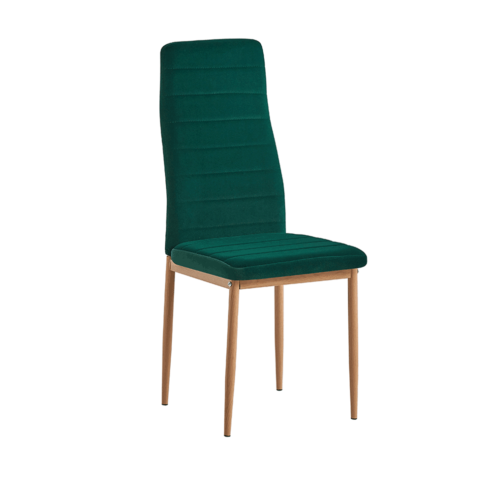 Szék, bézs Dulux Velvet szövet/fekete fém, COLETA NOVA