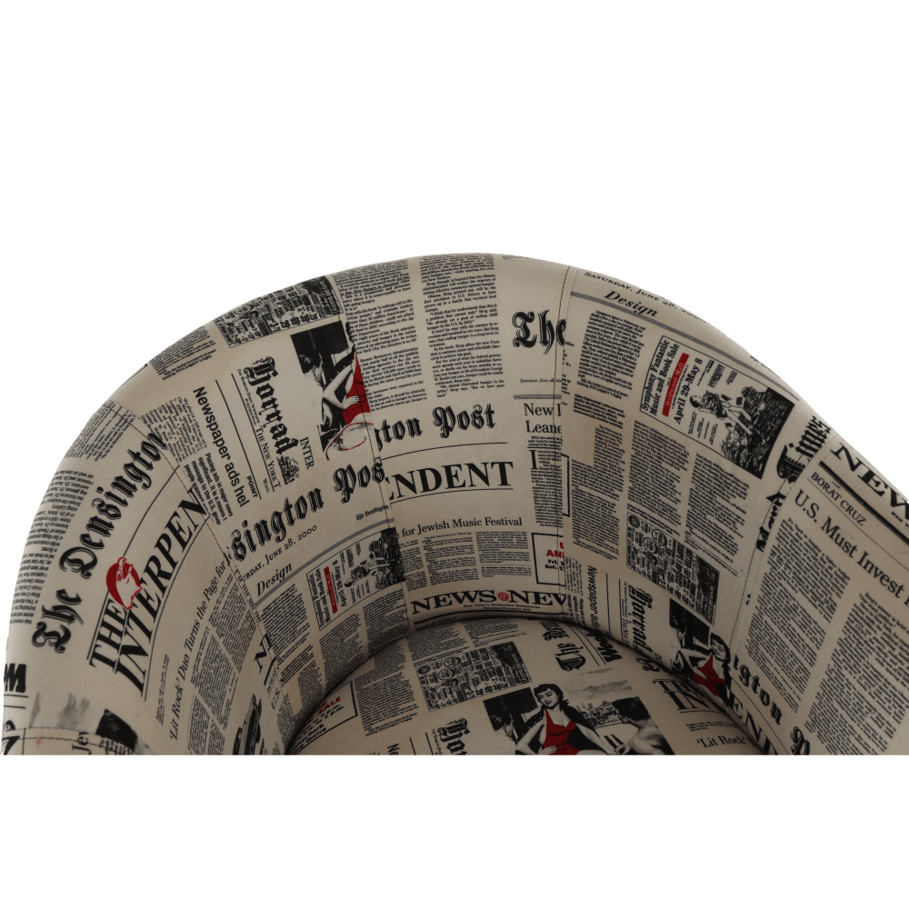 Klub fotel, fehér textilbőr / szürke szövet, CUBA