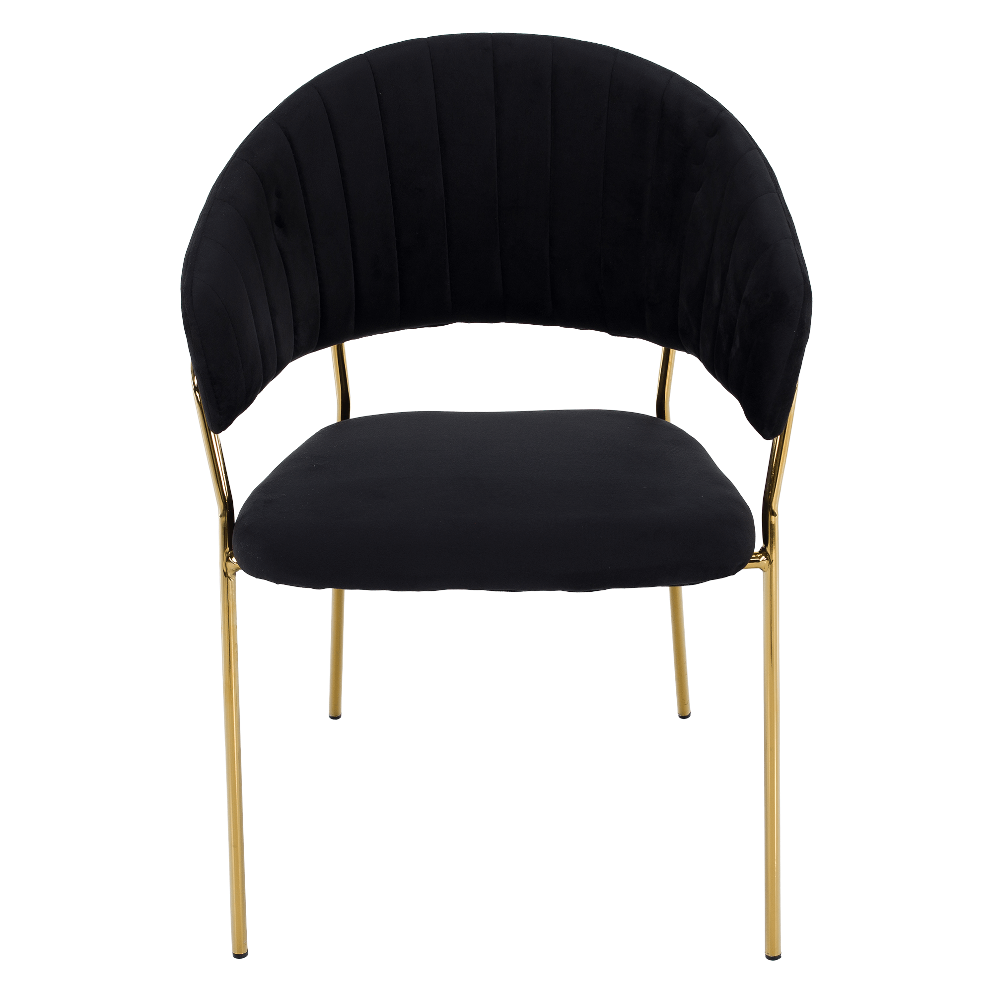 Design étkezőszék, fekete Velvet szövet/gold króm arany, DASMIN TYP 1