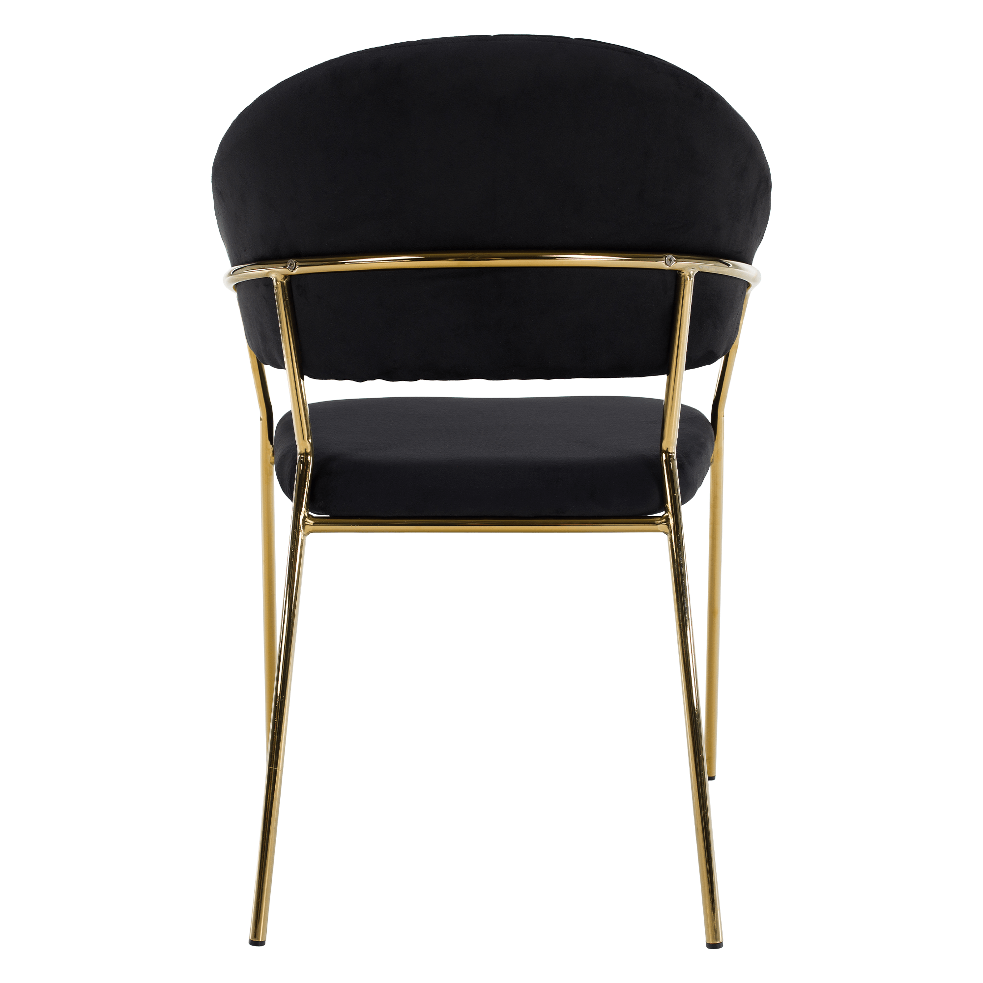 Design étkezőszék, fekete Velvet szövet/gold króm arany, DASMIN TYP 1