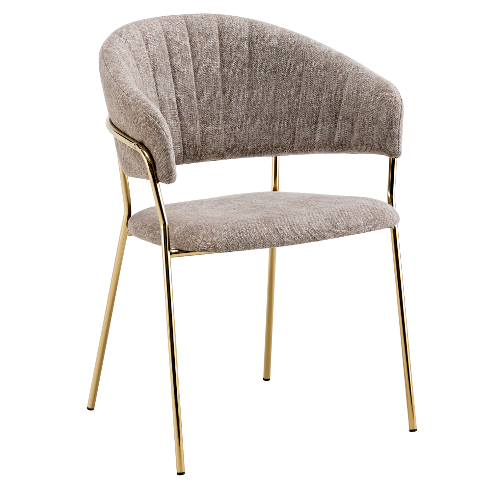 Design étkezőszék, fekete Velvet szövet/gold króm arany, DASMIN TYP 1