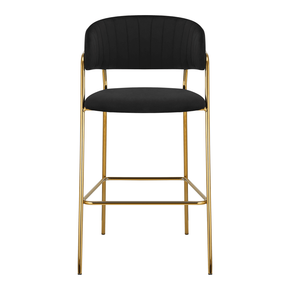 Design bárszék, bézs Velvet szövet/gold króm arany, DASMIN TYP 2