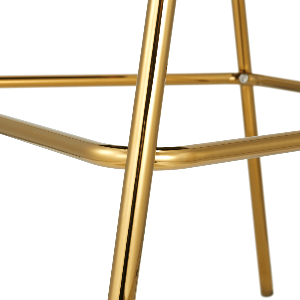 Design bárszék, bézs Velvet szövet/gold króm arany, DASMIN TYP 2