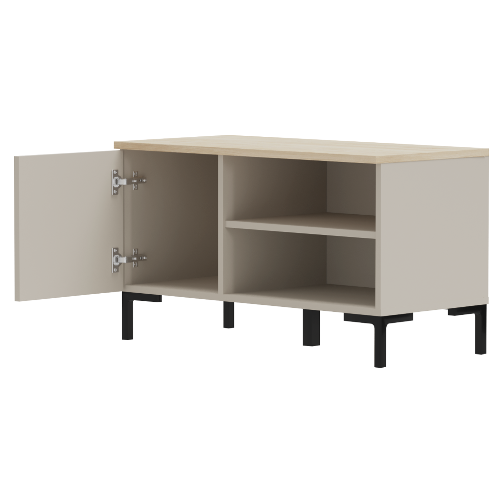 Cipősszekrény, szürkésbarna Taupe/silverjack tölgy, DOMCA 1D