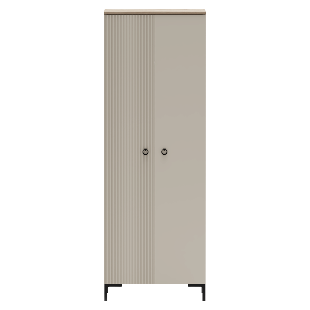 Szekrény, szürkésbarna Taupe/silverjack tölgy, DOMCA 2D