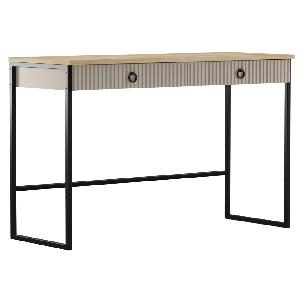 Fésülködőasztal, szürkésbarna Taupe/silverjack tölgy, DOMCA 2S