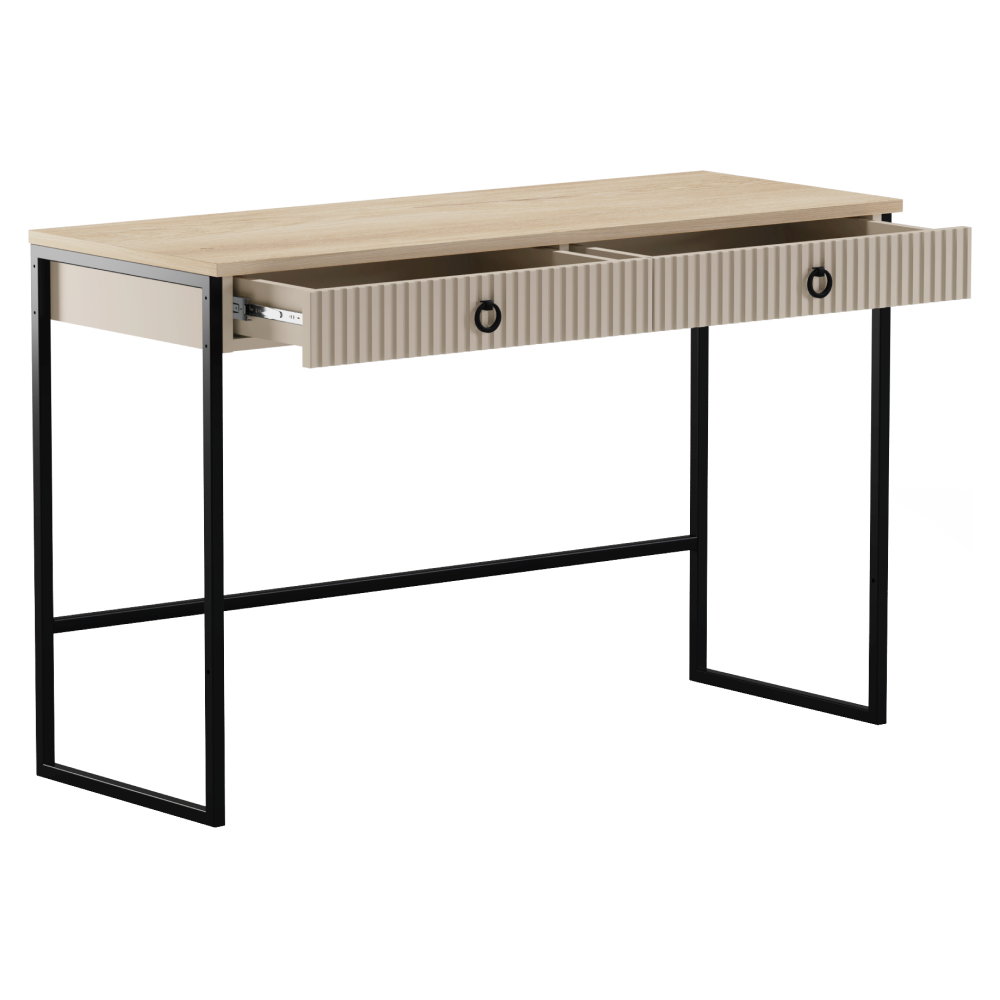 Fésülködőasztal, szürkésbarna Taupe/silverjack tölgy, DOMCA 2S
