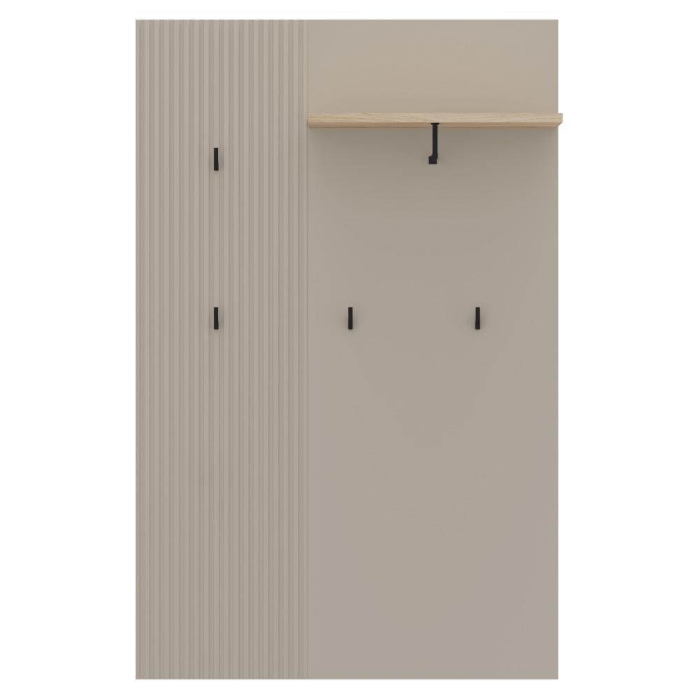 Akasztópanel 85, szürkésbarna Taupe/silverjack tölgy, DOMCA