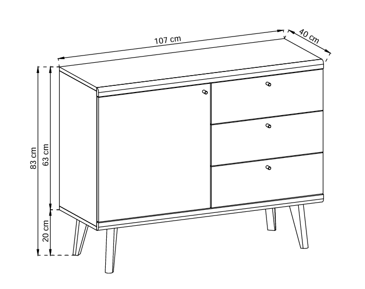 Ercolana komód 107x83