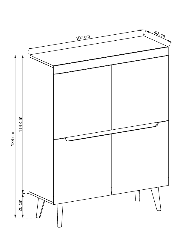Lauretta komód 107x83