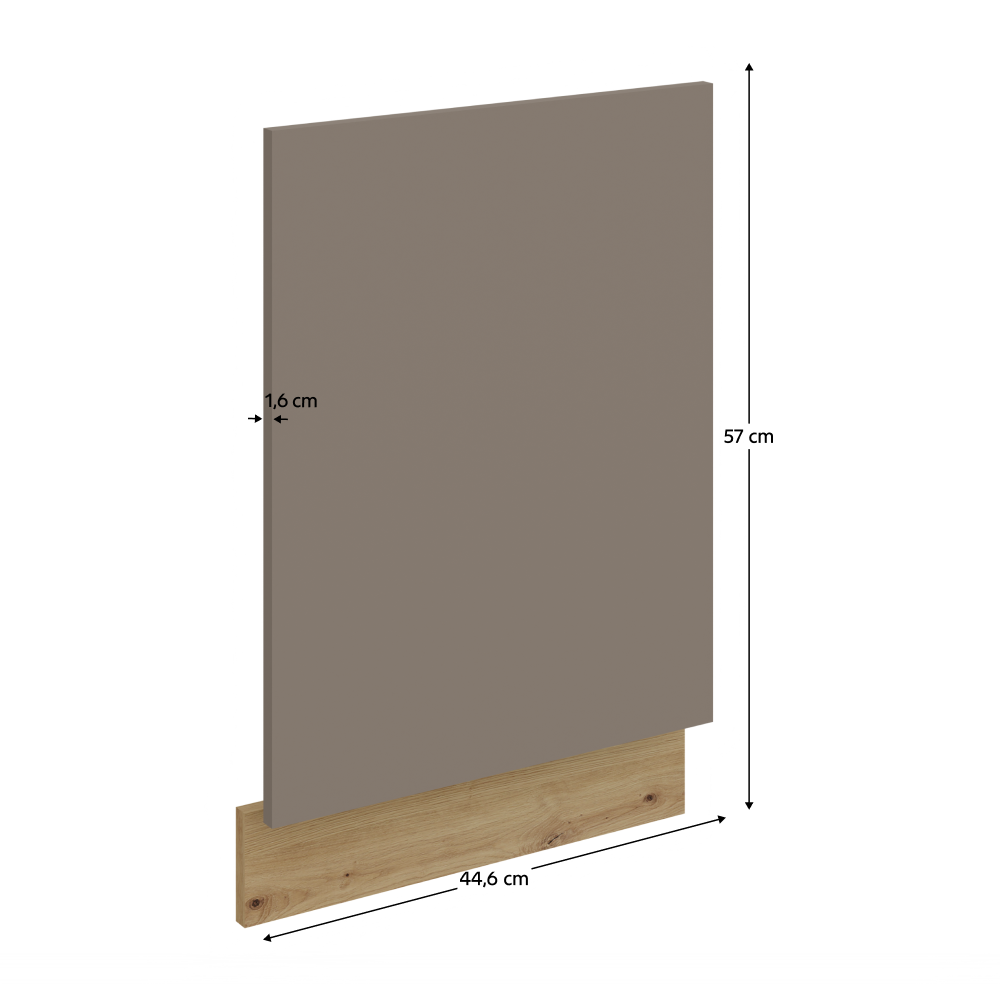 Mosogatógép ajtó, sandgrau/artisan tölgy, FRISBO ZM 570x446