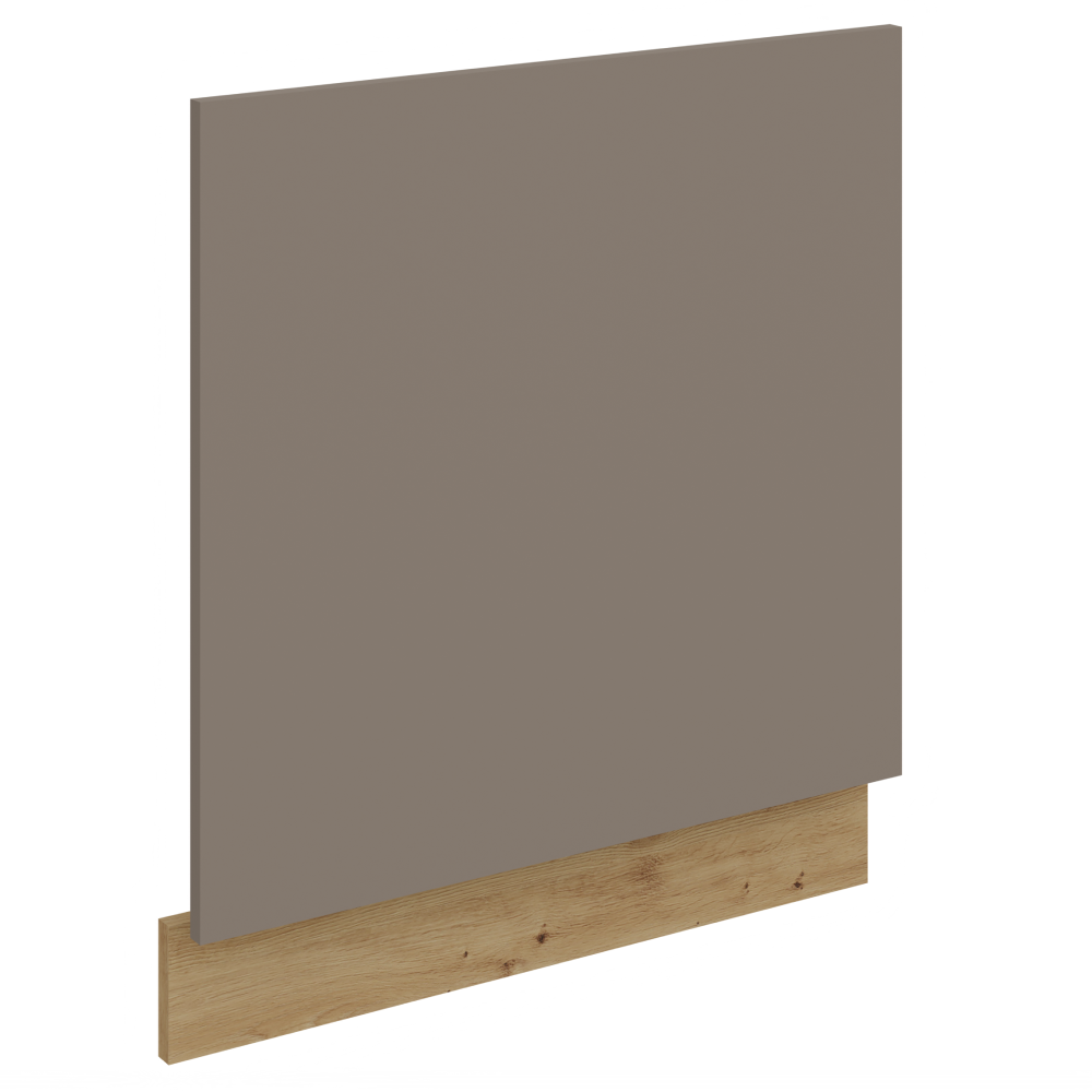 Mosogatógép ajtó, sandgrau/artisan tölgy, FRISBO ZM 570x596