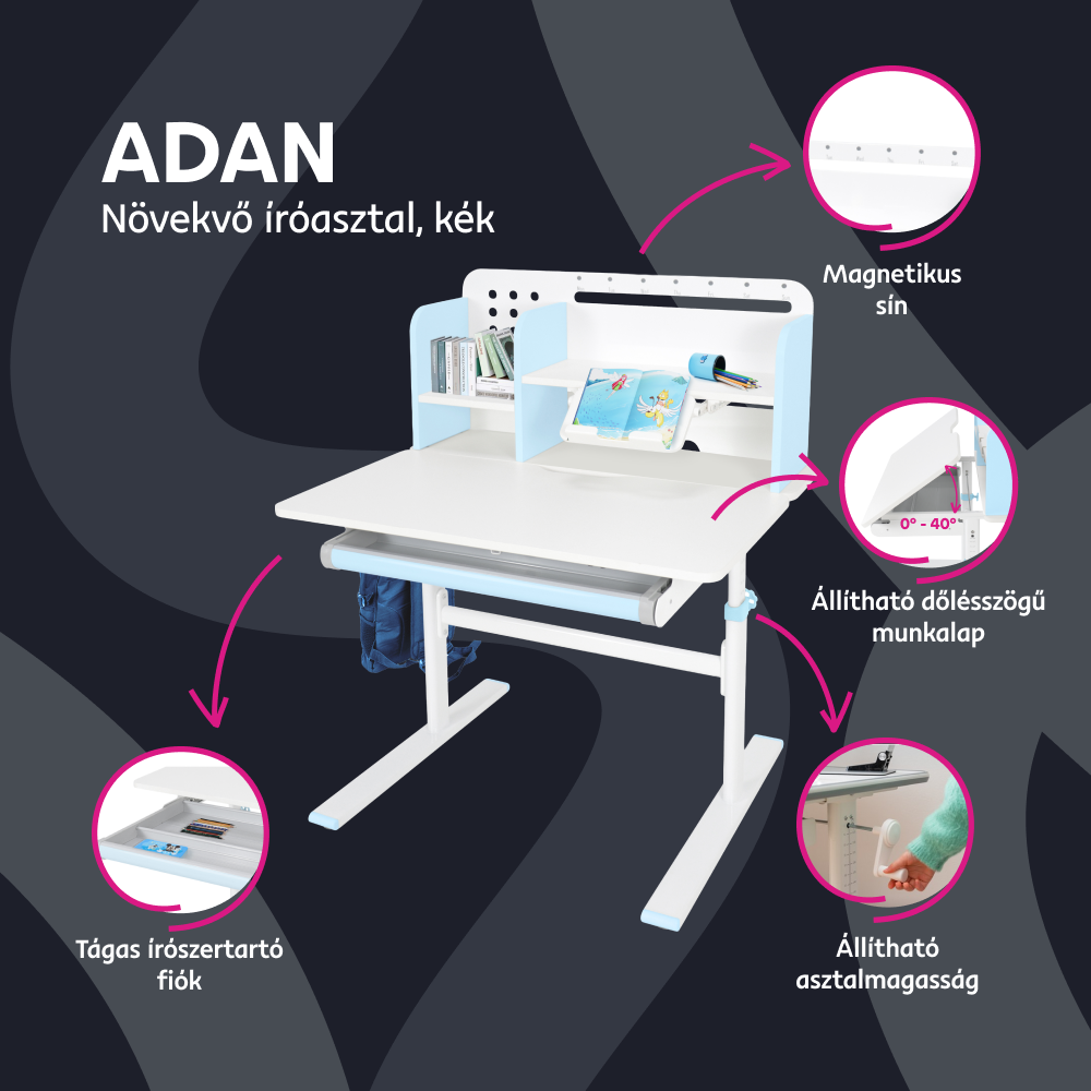 Növekvő íróasztal, ADAN