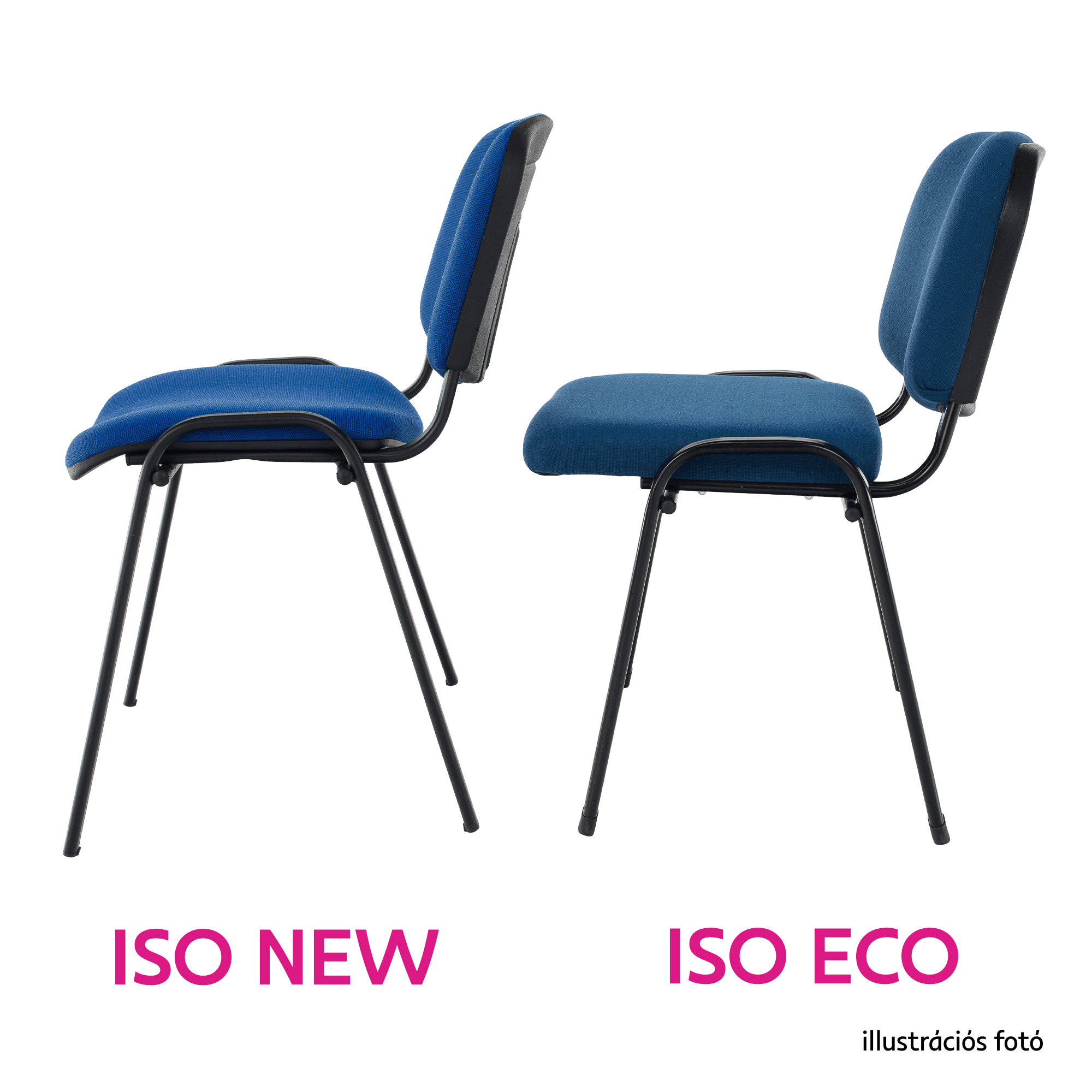 Irodai szék, szürke, ISO ECO