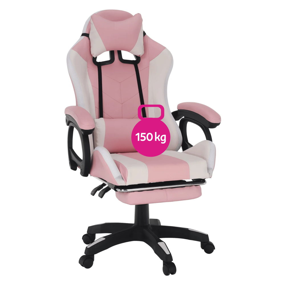 Irodai/gamer szék RGB LED világítással, JOVELA