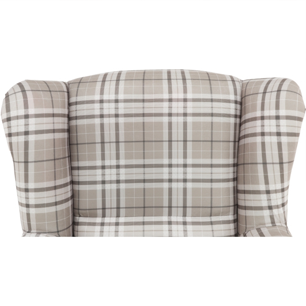 füles fotel puffal, szövet patchwork N1, ASTRID