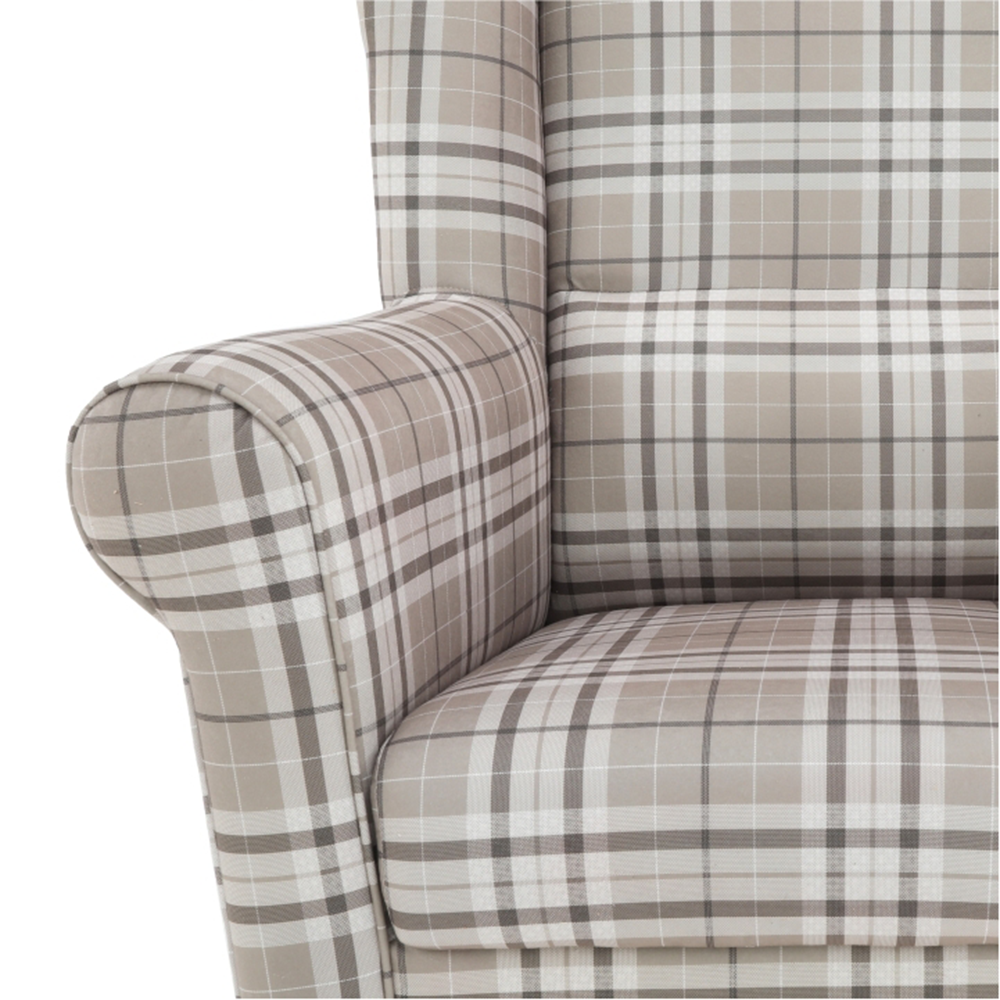 füles fotel puffal, szövet patchwork N1, ASTRID