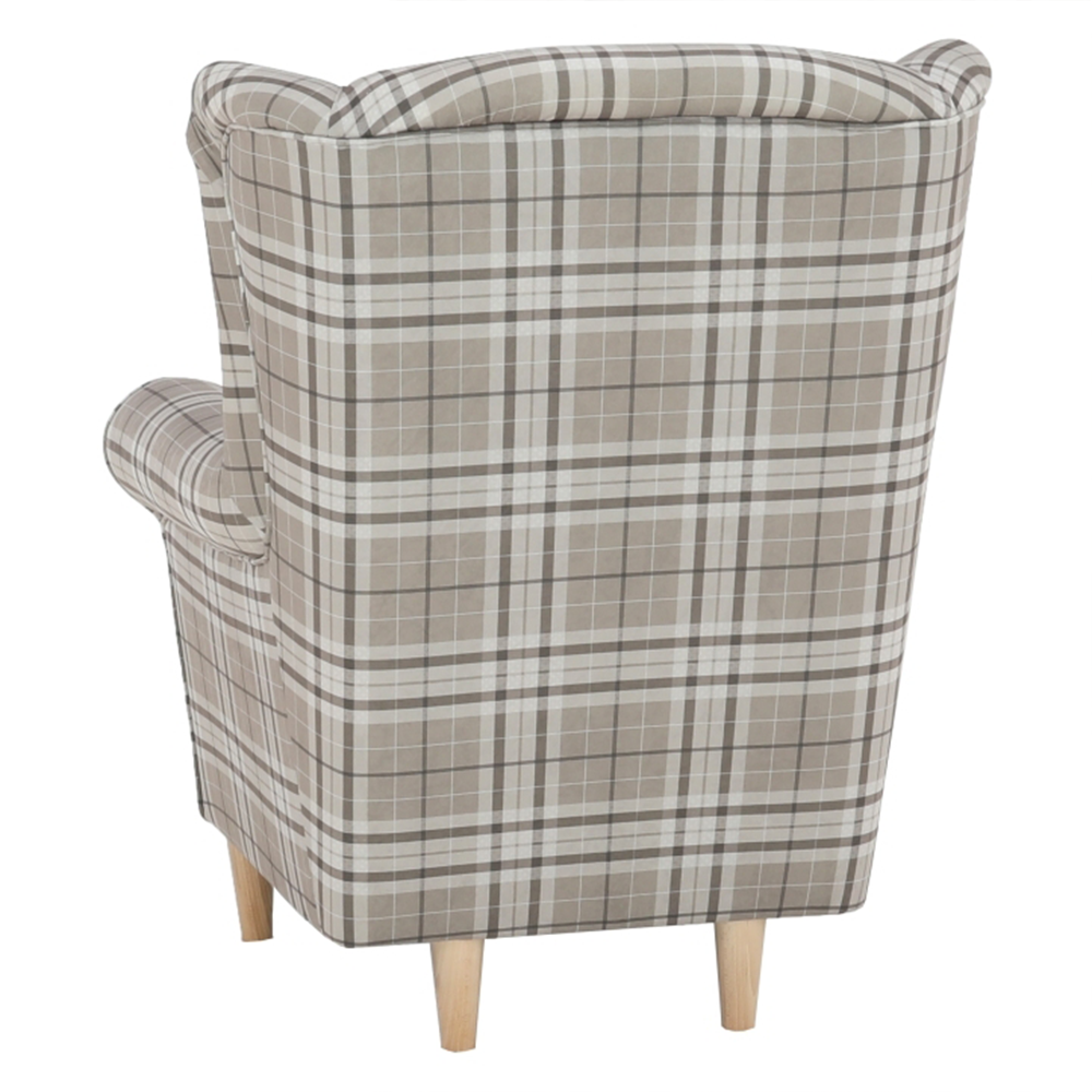 füles fotel puffal, szövet patchwork N1, ASTRID